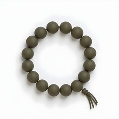 prayer beads icon 3d rendering isolated on white background cartoon plastic style icon