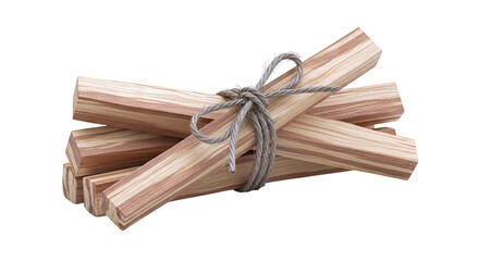 Bundle of Palo Santo wood sticks tied with rope