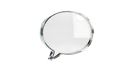 Fototapeta premium Speech bubble isolated on transparent background