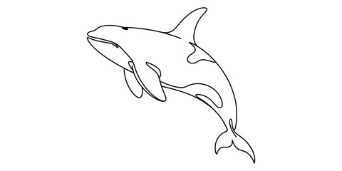 Hello word handwritten script in calligraphy style with continuous line on white background Vector, illustration © Bobita