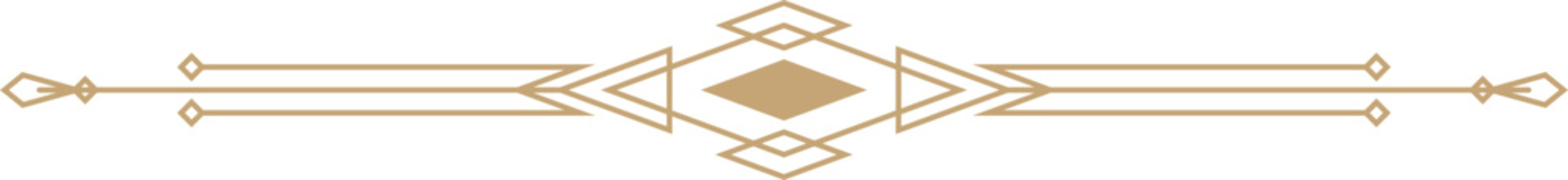 Twin Diamond Decorative Divider for Retro Themes