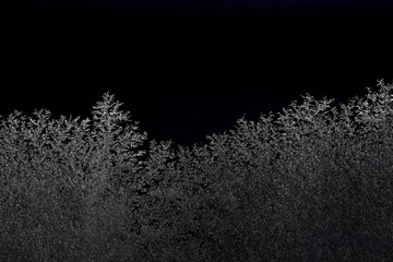 ガラスについた霜