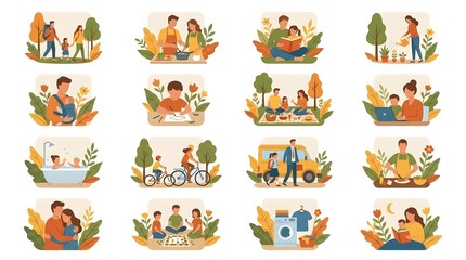 Fototapeta premium Diverse People Engaging in Outdoor Activities Together.