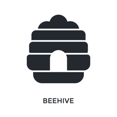 Beehive Icon Glyph Style. Vector Illustration For Graphic Design © San D