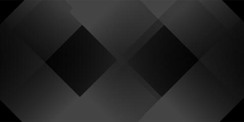 Obraz premium Abstract Black Geometric Diagonal Background. Modern Elegant Minimalist Vector Backdrop with Dark Grey Transparent Shapes for Premium Branding, Tech Presentation, and Luxury UI Design. Sleek Style.