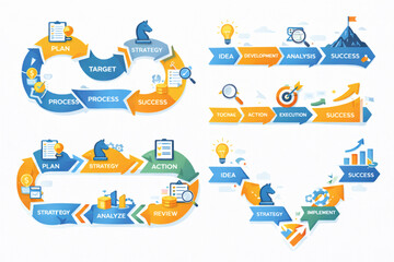 Obraz premium Collection of Health and Wellness Icons.