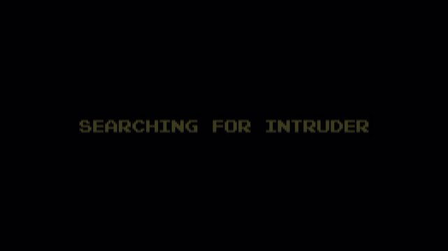 8 Bit Pixel Text Searching For Intruder Animation Loop Background 4k video animation seamless loop