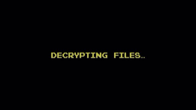 8 Bit Text Decrypting Files Glitch Animation Retro Computing Screen Loop