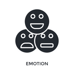Obraz premium Emotion Icon Glyph Style. Vector Illustration For Graphic Design