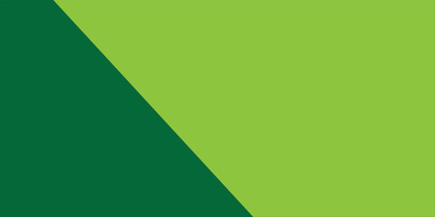 Obraz premium A bicolor background consisting of dark and light green shapes