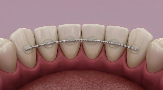 Orthodontic Fixed Lingual Retainer for Lower Teeth Alignment