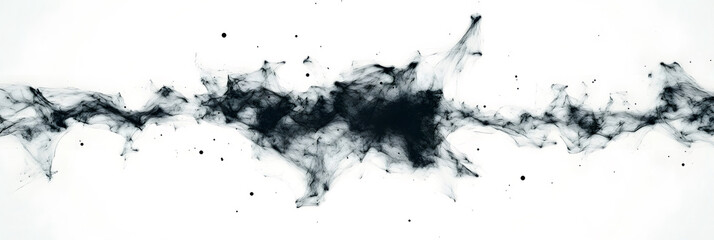 black ink splat background, png file, transparent background