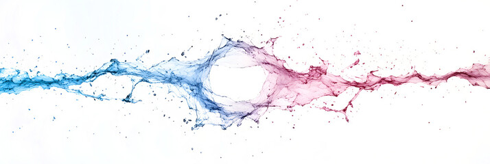 blue and white paint, png file, transparent background