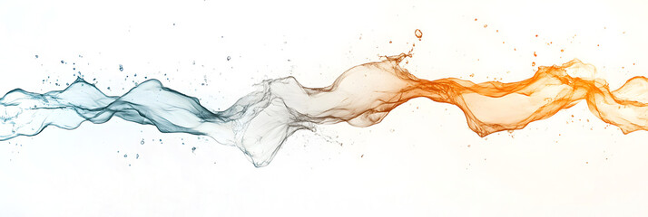 orange and yellow splashes, png file, transparent background