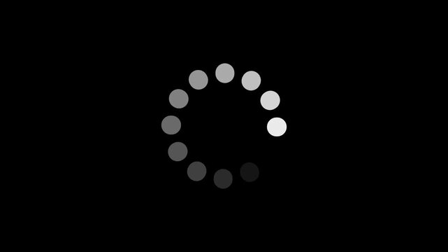 Loading - circle Modern loading animation. Circular loading indicator , loading and buffering icon animation-looped .4k animation 