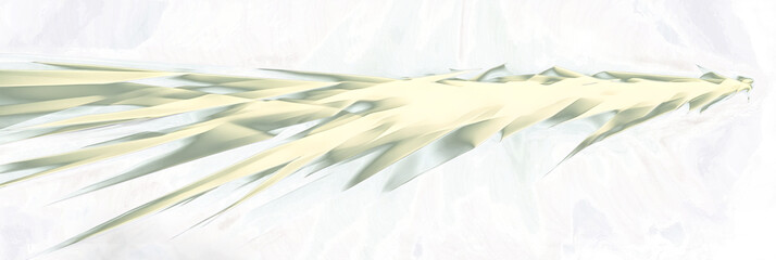 green grass on white background