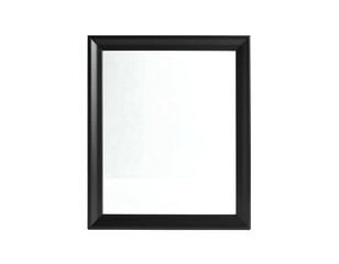 Black square frame with white background simple design.