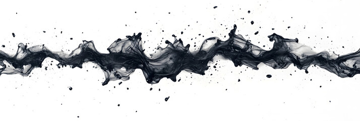 black and white paint splashes
