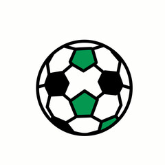 Fototapeta premium A football, the quintessential sports icon, ready for action