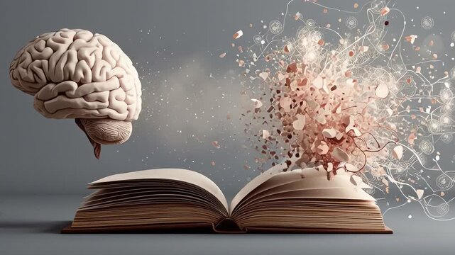 Brain Unleashing Knowledge and Ideas from an Open Book