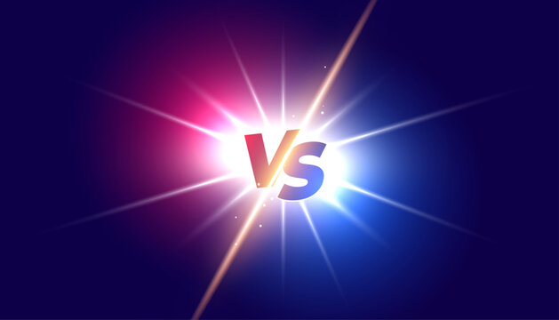 trendy versus vs comparison wallpaper with light effect