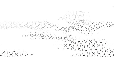 Mesh texture for fishing nets. Grunge pattern for sportswear or soccer goal, volleyball net, basketball hoop, hockey, athletics. Grunge background © Arya