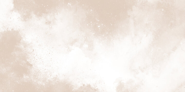Abstract sepia clouds background with watercolor texture creating an atmospheric, dreamlike, or vintage aesthetic.