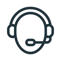 Obraz premium chatbot ai robot customer service headset icon
