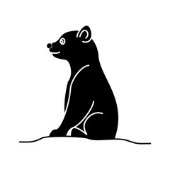 Bear Icon Glyph