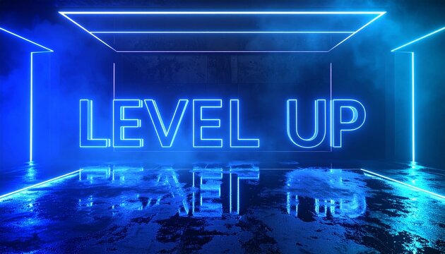 Futuristic Level Up Neon