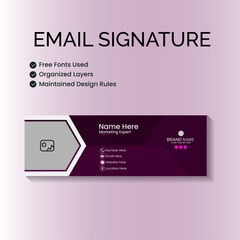 Obraz premium corporate email signature templates