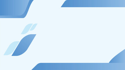 Obraz premium Light Blue Minimal Curved Shape Background for Presentation and UI Design