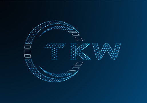 TKV low poly letter logo vector design. TKV lower poly logo design. Low poly logo.