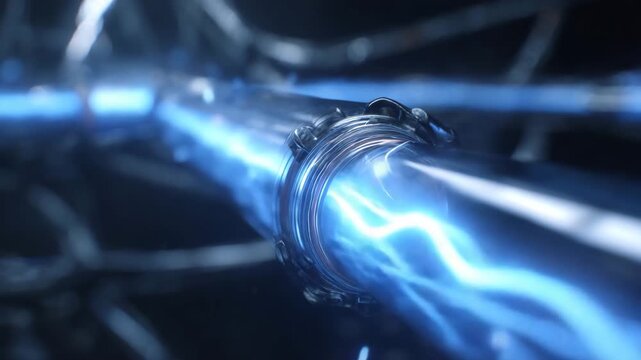 Abstract Electric Energy Wave in Motion
