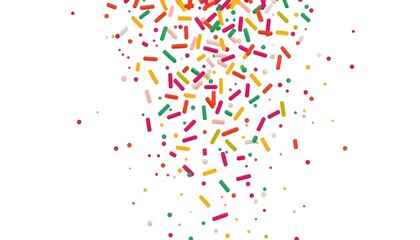 Obraz premium A vibrant and colorful confetti explosion on transparent background