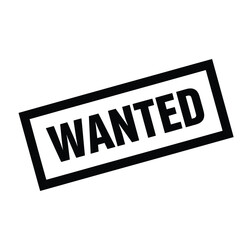 Vector illustration icon black and white wanted stamp