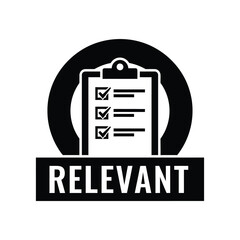 Fototapeta premium Vector illustration icon black and white icon of a clipboard with checklist and relevant text on a isolated