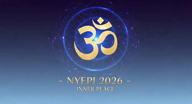 Om Symbol with Peaceful Background for Meditation and Spiritual Growth