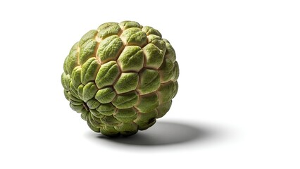 Fototapeta premium Custard Apple Fruit Isolated on White Background Studio Shot.