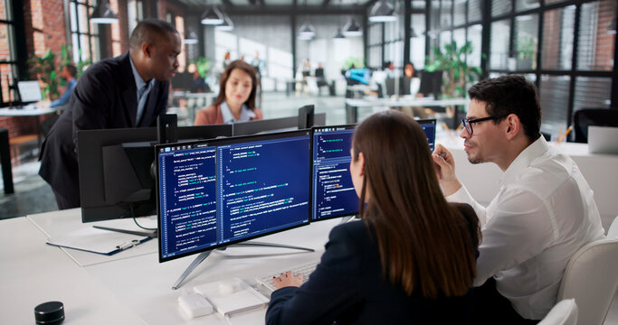 Agile Team Coding New Software
