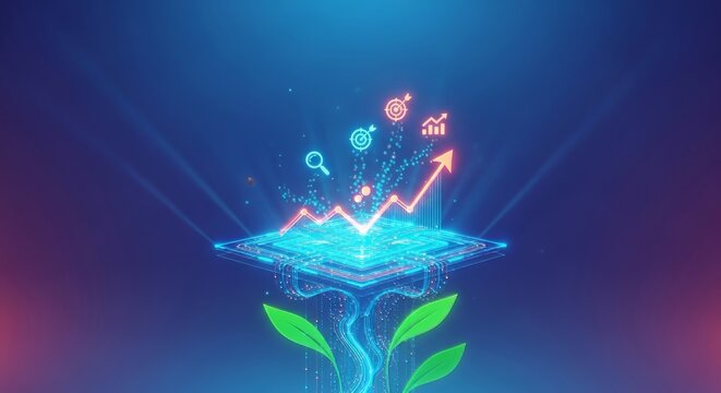 Visualizing future customer value through advanced data analytics. A dynamic platform generating actionable insights for business growth and retention, system, modeling, software