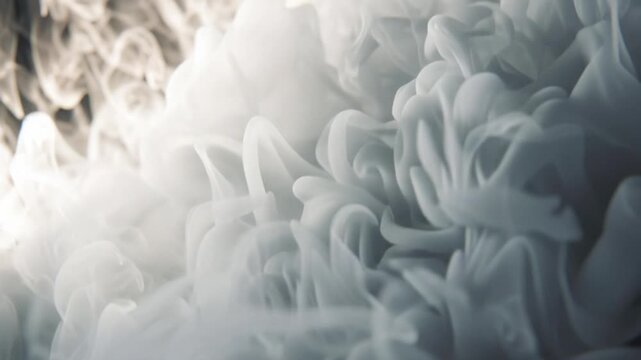 Soft White Fluffy Clouds Forming a Thick Foggy Atmosphere