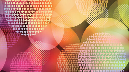 網点　カラフル　抽象的　模様　背景