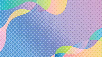 Obraz na płótnie Canvas 網点　カラフル　抽象的　模様　背景