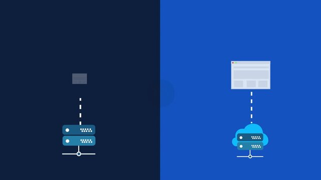 Dedicated vs Cloud Hosting Technology Banner
