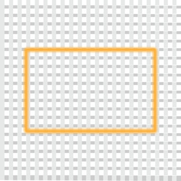 Simple Orange Rectangular Frame on Light Pattern