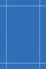 Fototapeta premium Minimalist Cerulean Blue Background with White Grid Line Corner Borders