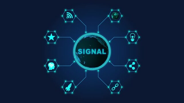 S I G N A L Concept Global Communication Network Technology signal wifi