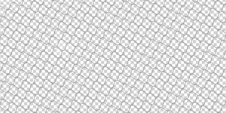 Mesh texture for fishing nets. Seamless black pattern for sportswear or soccer goal, volleyball net, basketball hoop, hockey, athletics.