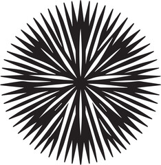 Obraz premium Sea Urchin Icon Vector